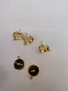 Factory direct sales of wrought iron pressed earrings, pendants, rough accessories, jewelry accessories, hot sales, Internet celebrity bestsellers, Korean version silver needle color-preserving earrings, stud base, 🌸 Specification image